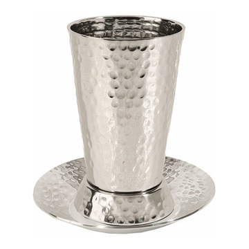 Picture of כוס קידוש - נירוסטה - עבודת פטיש - CUE-1 | יאיר עמנואל
