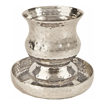 Picture of כוס קידוש - גל - נירוסטה - עבודת פטיש - CUF-1 | יאיר עמנואל
